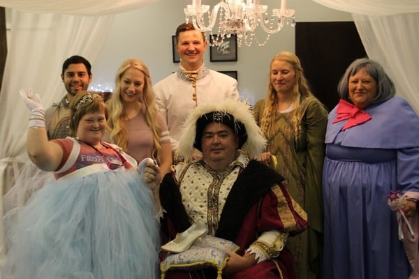 A group of people dressed as fairytale characters